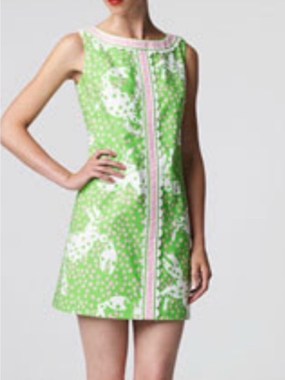 VTG Lilly Pulitzer Not So Crabby Worth Shift Dress Originals euc size 10